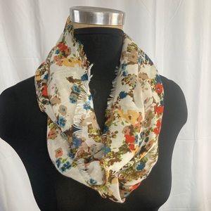 Floral infinity scarf